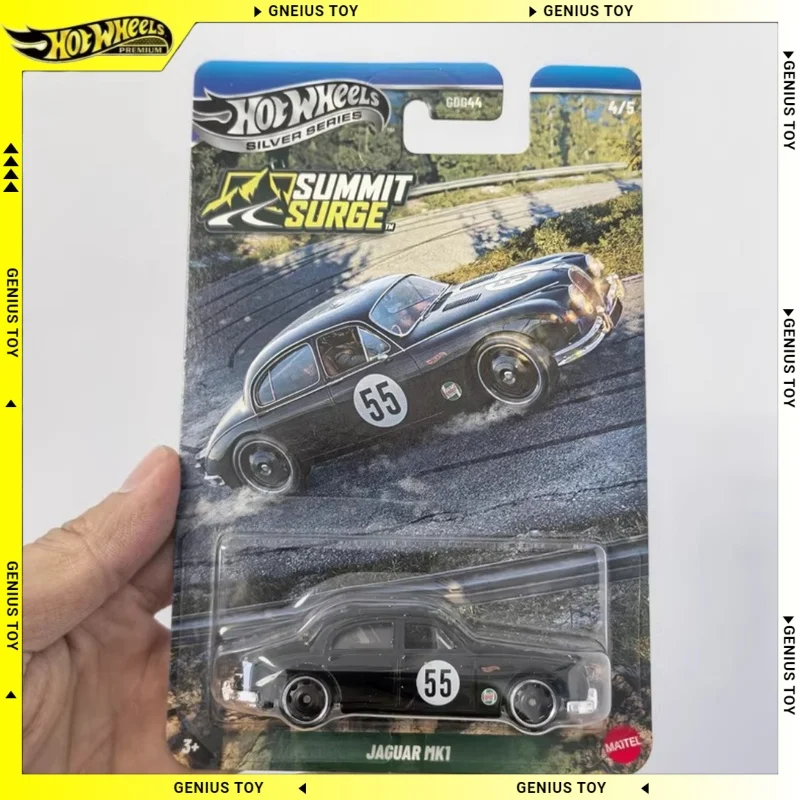 

Коллекционная модель автомобиля Hot Wheels Silver Series 2026 Summit Surge JAGUAR MK1, масштаб 1:64, литой металлический корпус, подарок для мальчиков, игрушка