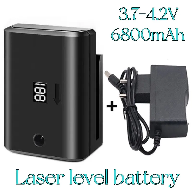 100%New6800mah Chargeable High Power Battery Laser Level 360 Building Tools for Levelling 3D 12 Line Powerful Green Laser Level