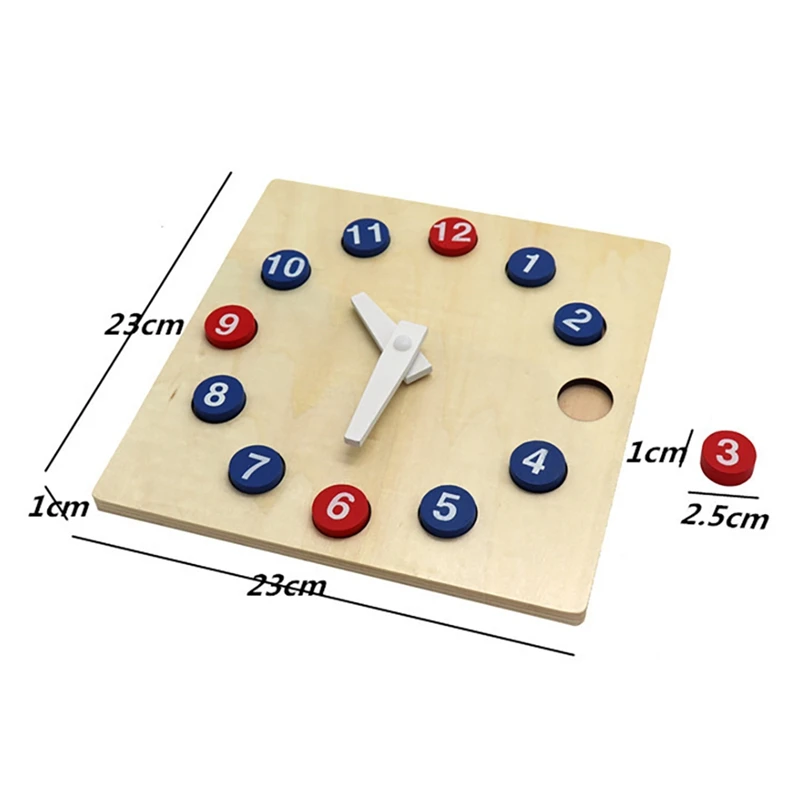 

Early Education Activity Clock Toy Wooden Puzzle Learning Clock Time Activity Kindergarten Teaching Aids Toys