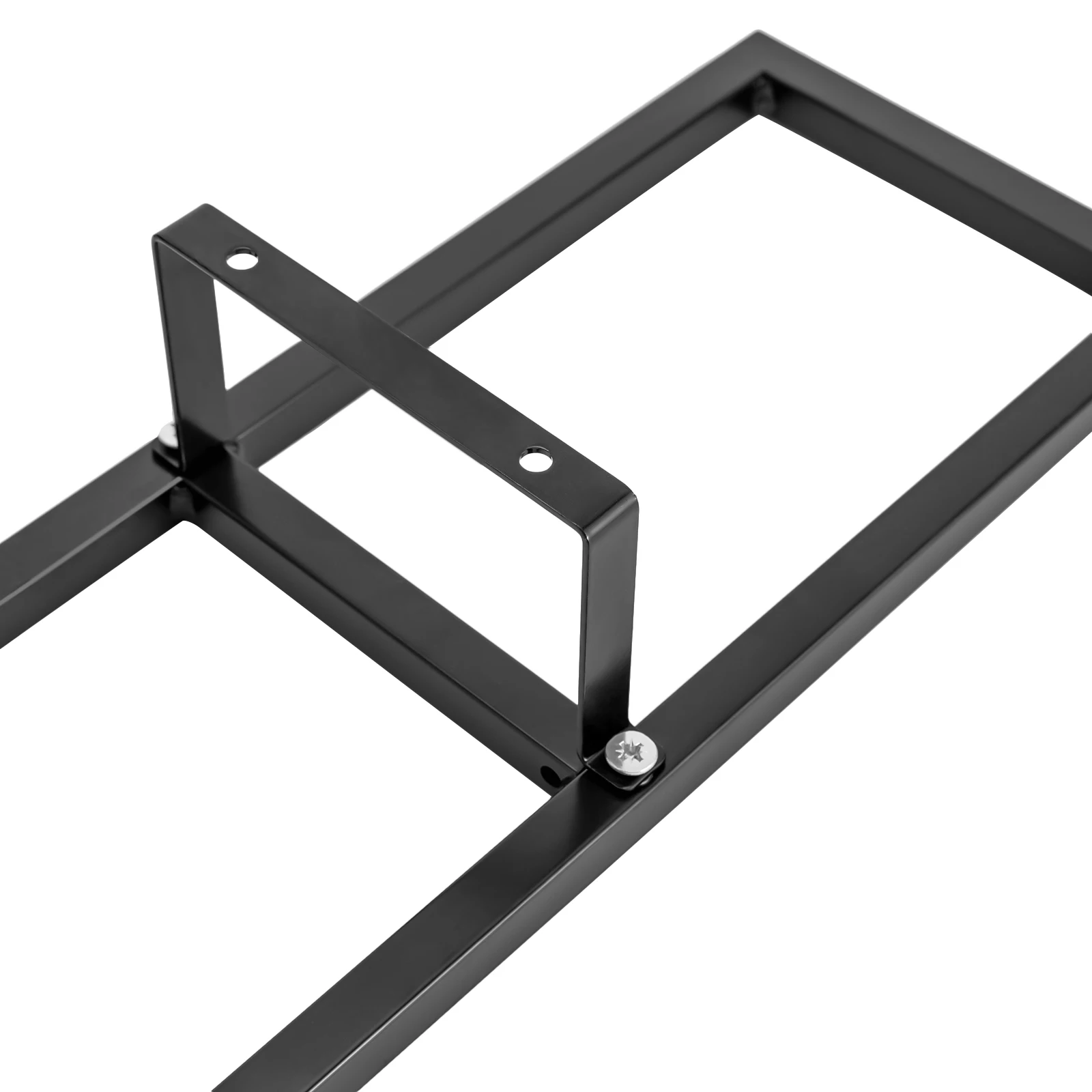 قطعتان من رفوف تخزين الأقراص المضغوطة المعدنية مقاس 34 بوصة، باللون الأسود، قابلة للتركيب على الحائط لتوفير المساحة، تحمل ألعاب CD/DVD/الفيديو، لمراكز الوسائط المنزلية