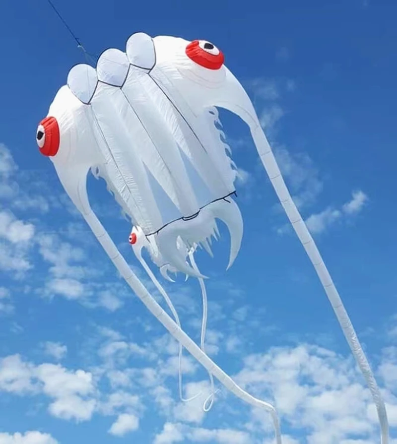 Kostenloser Versand große Trilobiten Drachen Fliegen Weifang große weiche Drachenrolle für Erwachsene Outdoor-Spielzeug Kevlar Octopus Walk In Sky Wind Drachen