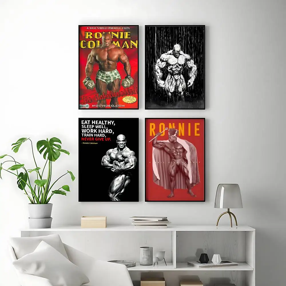 Elite Athlete Ronnie Coleman Posters Premium Self-Adhesive No Residue Wall Sticker for Home Office Bar Decor