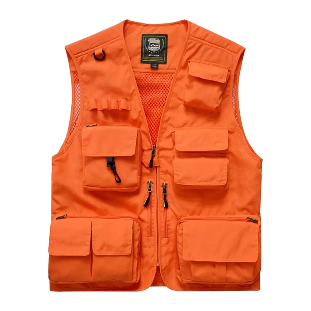 

Men Sports 15-Pocket Utility Vest Versatile And Practical For Various Outdoor Activities Quick Dry