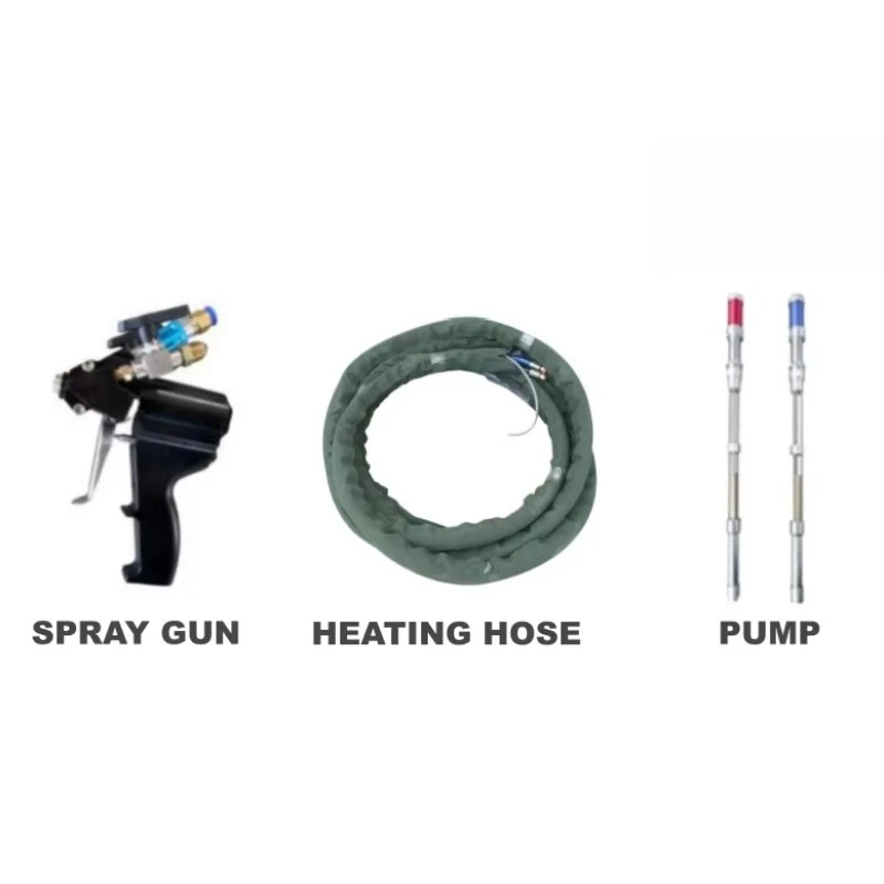 PU Foam Spray Machine Mobile Hydraulic Polyurethane Sprayer For Refrigerated Box Wall Anti-Corrosion Thermal Insulation Works