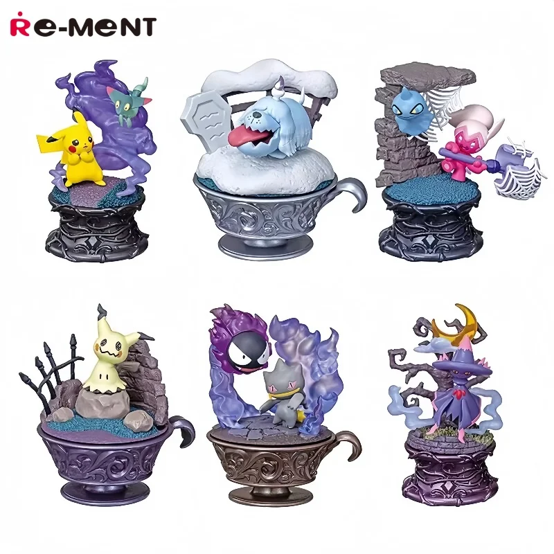 

Подлинные фигурки покемонов Re-Ment, коллекция «Маленькая ночь», Пикачу и Дрепый Грепард, магазины, Тинкатуф, Gastly, коллекция игрушек в подарок