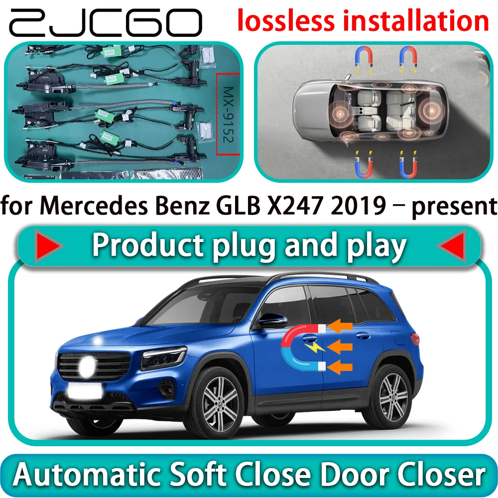 for Mercedes Benz GLB X247 2019–present Auto Pull Car Soft Close Door Kit Power Latch Electric Door Catch Soft Closing Assist