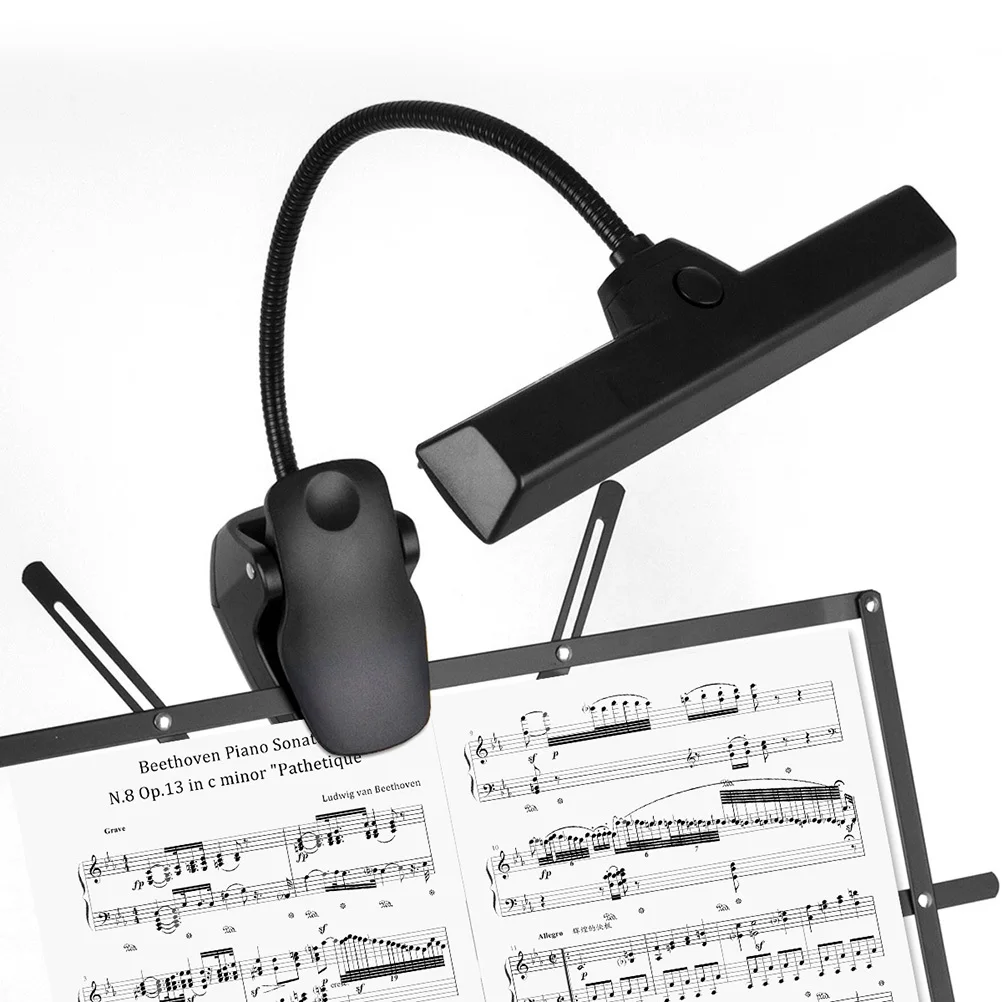 

9 Leds Portable Clip Lamp Eye Protection Flexible Reading Light for Piano Music Stand Office Study Travel Lighting