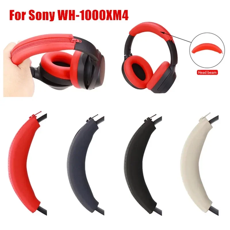 Universal Kopfhörer Stirnband Kopf Strahl Silikon Abdeckung Für Sony WH-1000XM2/3/4 Headset Stirnband Protektoren Mit Zipper Abdeckung
