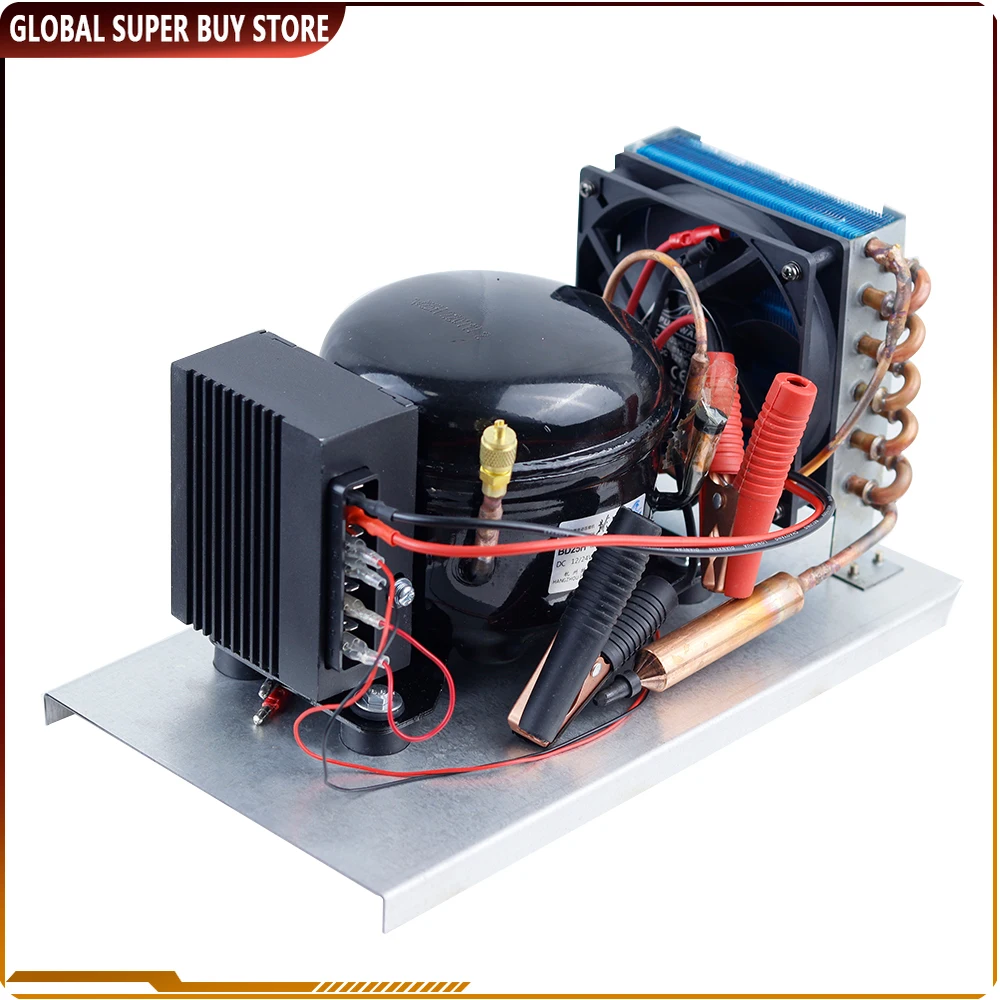 DC12V 24V Compressor Condenser BD25HC Car Refrigerator Solar Freezer Marine Refrigerator Air-cooled Refrigerator Unit