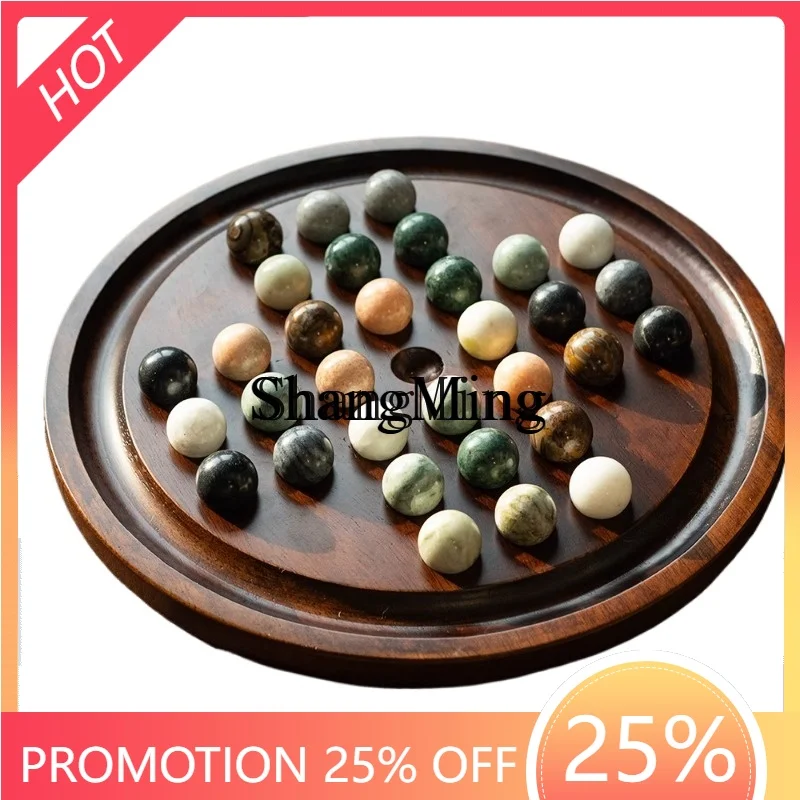 

ZYY Exquisite Advanced simple household indoor and outdoor single independent chess one person board game solo checkers