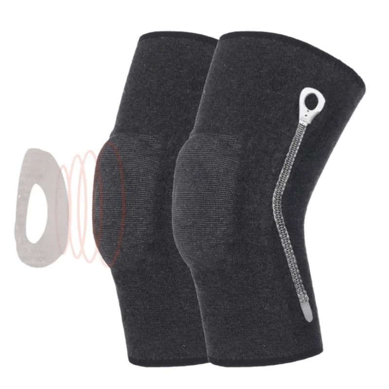 1 Pair Knee Compression Sleeve with Graphene Ions Infused Fabric Knee Brace Support for Pain Relief Swelling Arthritis Sports