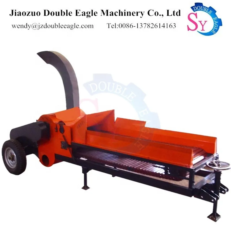 Triturador triturador de sucata de madeira florestal de alta eficiência/máquina automática de corte de árvores de galhos de jardim diesel móvel