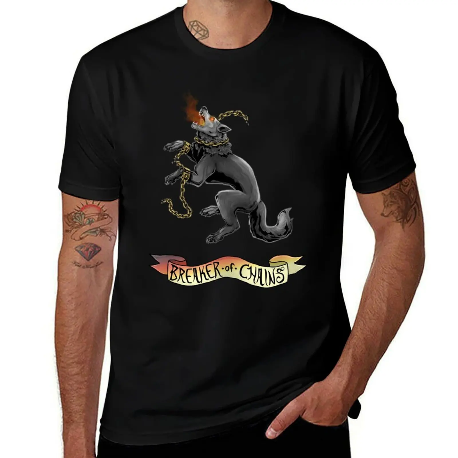 

Fenrir: Breaker of Chains T-Shirt Odor Resistant Short Sleeve Top