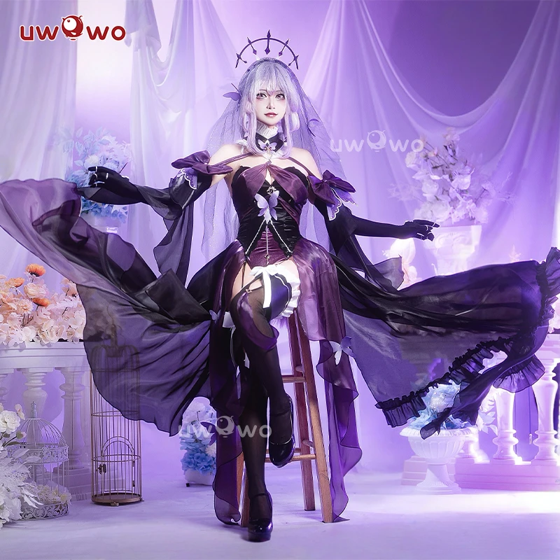 ПРЕДПРОДАЖА UWOWO Castorice Косплей Игра Honkai: Star Rail Castorice Bride Fanart Косплей Костюм Хэллоуин Костюм