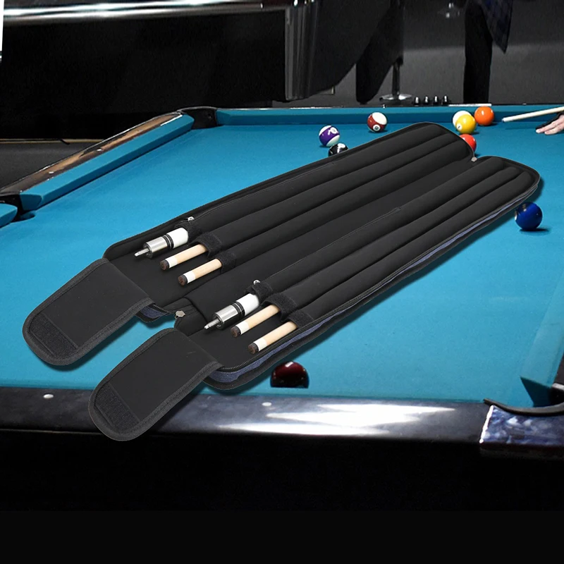 

2x4 Sport Snooker Cue Case/Bag for 2 Butts 4 Shafts 4 Holes 1/2 Billiards Cues for Pool Billiards Players