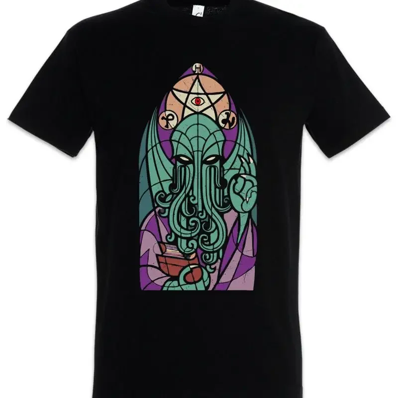 CHURCH OF CTHULHU T SHIRT Äì Miskatonic Lovecraft Arkham Dunwich Cathedral Cult