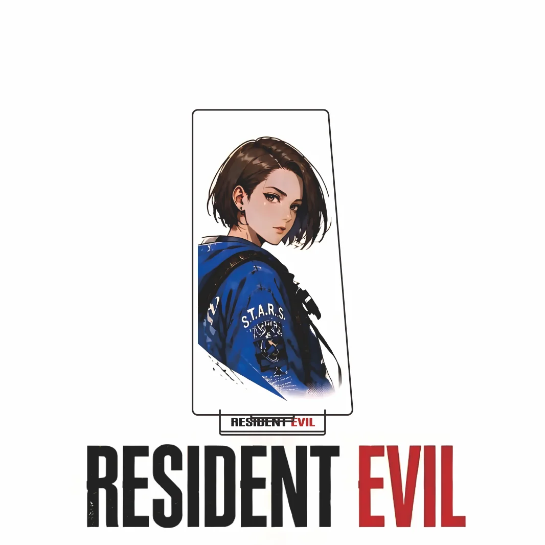 New Anime Resident Evil Acrylic Stand Keychain Figure Leon Kennedy Ada Wong Trend Illustration Character Desk Decor Gift Game
