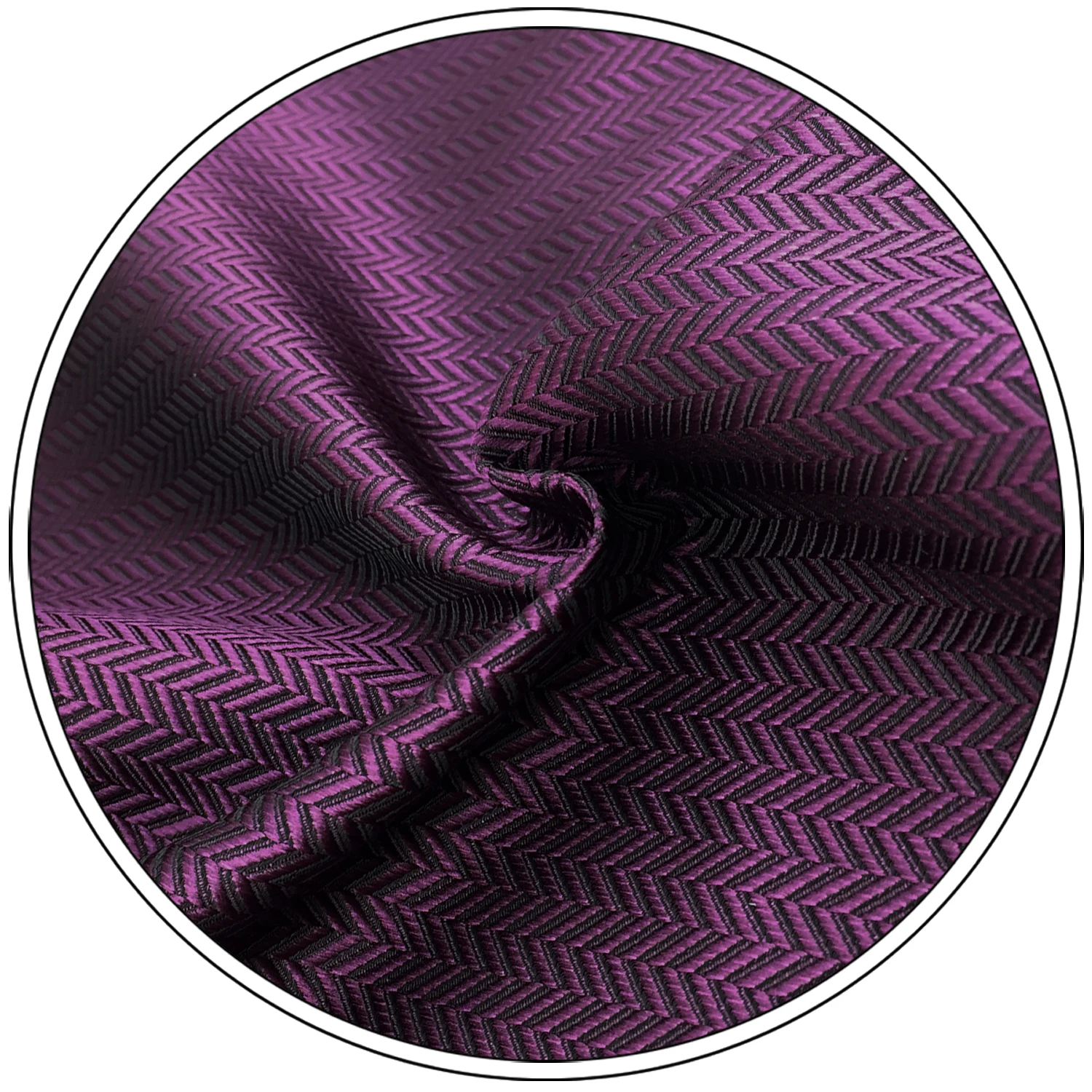 C11 Purple Solid Silk Mens Necktie Set Wedding Classic Ties for Male Dress Accessory Hanky Extra Long Size