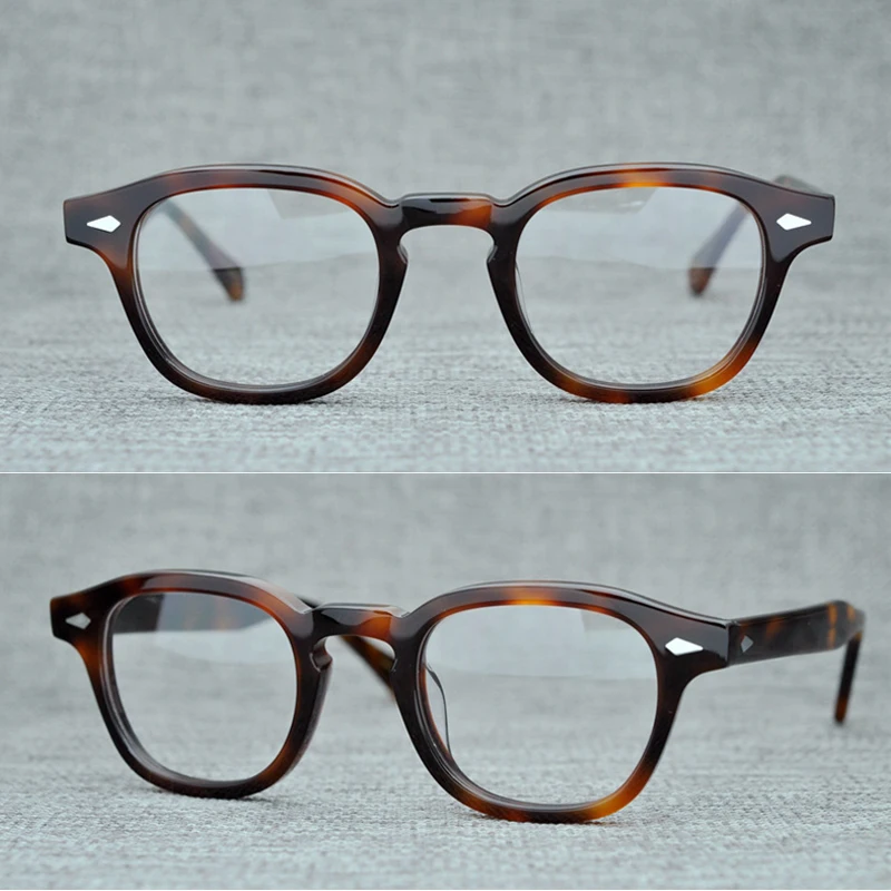 Johnny Depp Reading Glasses Men Women Luxury Brand Vintage Acetate Frame Lemtosh Presbyopic Eyeglasses Diopter +1.0 +2.0 +4.0