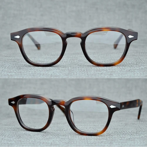 Imagen 2 del producto Lemtosh-gafas de lectura para hombre y mujer, lentes de marca de lujo con montura de acetato Vintage, para presbicia, dioptrías + 1,0 + 2,0 + 4,0, Johnny Depp