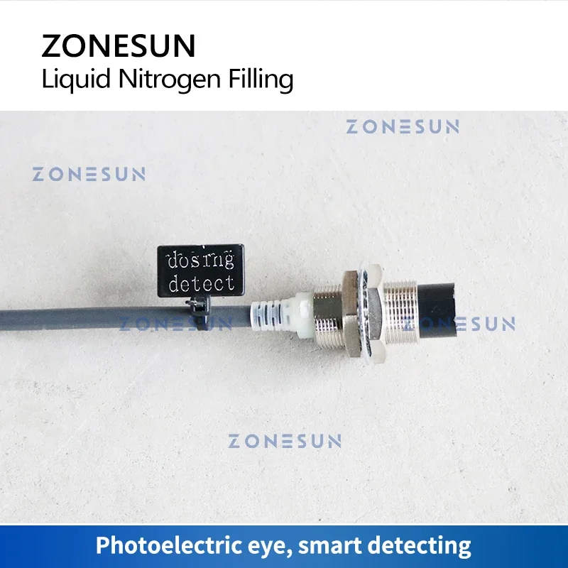 ZONESUN Liquid Nitrogen Filling Machine Anti Oxidation Deoxidize for Food Products Drinks Dampproof Juice Water Bottles ZS-LN01