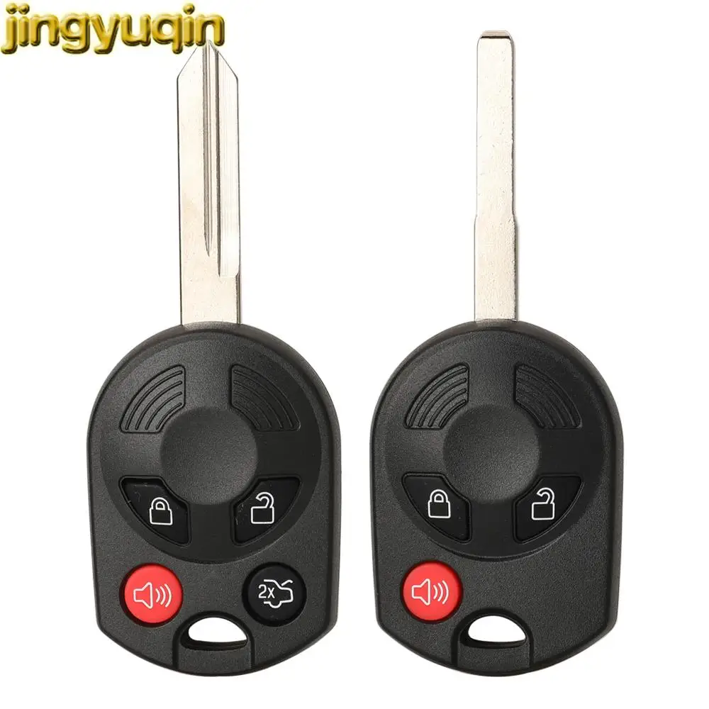 Jingyuqin Remote Key Shell Fob For Mercury FORD Edge Escape Expedition Flex Fusion Mustang Taurus Lincoln 3/4 Buttons Case