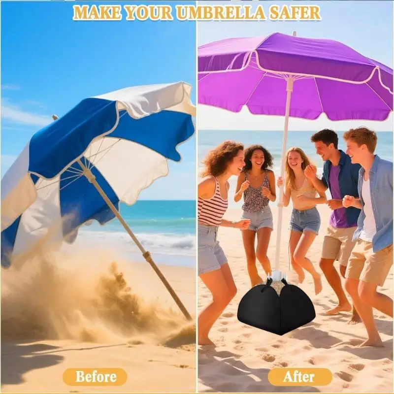   Umbrella Base Weight Outdoor Fillable Sandbag Weatherproof Furniture Weight Sandbag For Umbrella Stand Outdoor