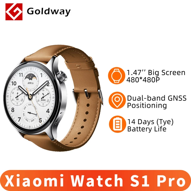 Xiaomi Watch S1 Pro Smart Watch 1.47'' AMOLED Screen Blood Oxygen Monitor  Heart Rate Measure Smartwatch 14 Days Battery Life GPS