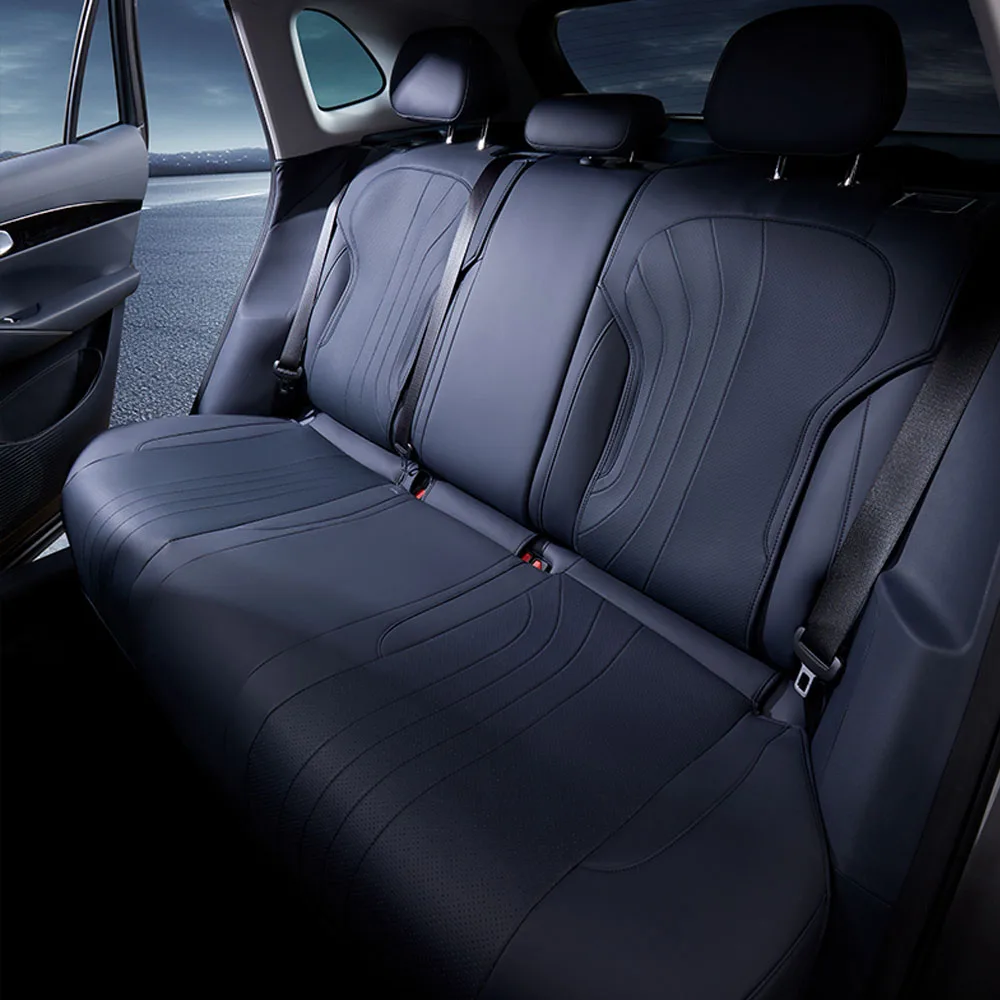 7 Pcs Four Seasons Universal Seat Cushion Cover For Geely EX5 Galaxy E5 2024 2025 2026 Original Car Color Seat Leather Cove - Image 2