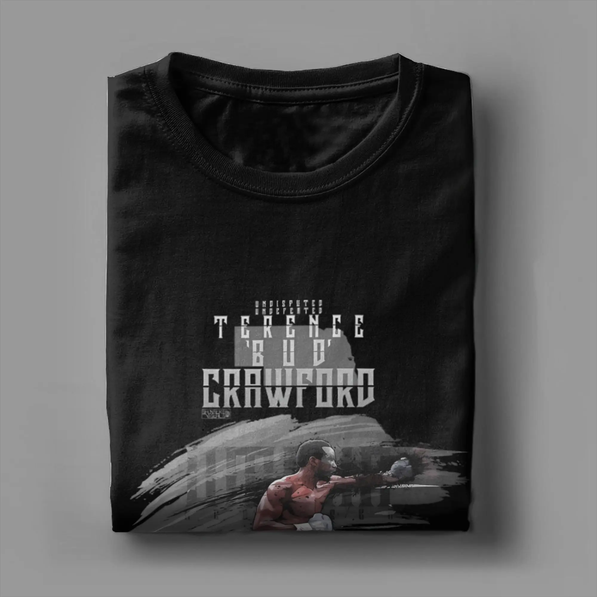 مذهلة تيرينس كروفورد تي شيرت الرجال الياقة المستديرة القطن تي شيرت قصير الأكمام تي شيرت جديد وصول الملابس