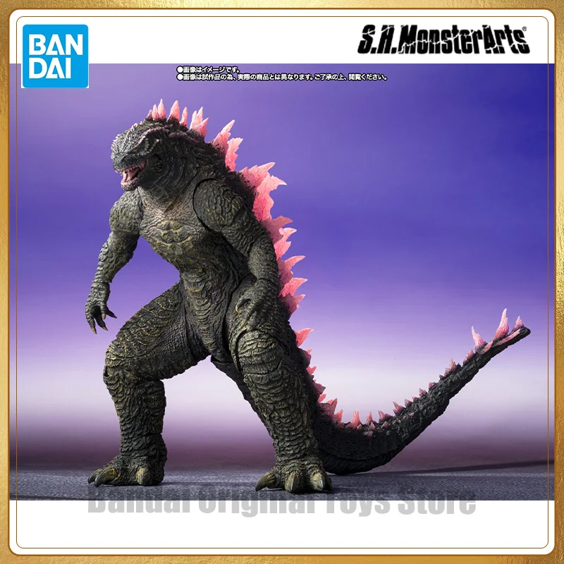 100% Original Bandai S.H.MonsterArts Shm Godzilla 2024 Evolced Ver. Godzilla x Kong The New Empire PVC Action Figure Model Toys