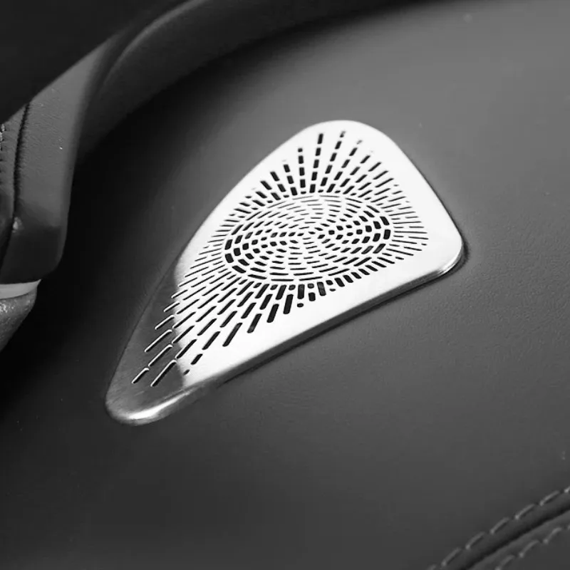 For Mercedes Benz E Class W214 2024-2026 Stainless Steel Silver Dashboard Air Outlet Cover Trim Interior Accessories