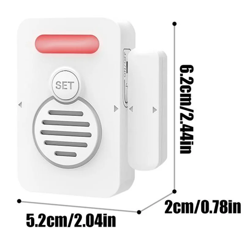 【SLEEK 】Voice Alert Fridge Alarm With Adjustable Voice Reminders Freezer Door Close Reminder System