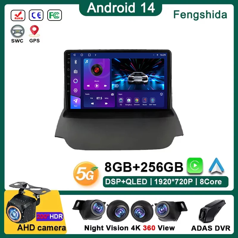 

Android 14 Car DVD For Ford Ecosport 2013 2014 2015 2016 2017 Auto Radio Multimedia Player GPS Navigation Stereo Head Unit