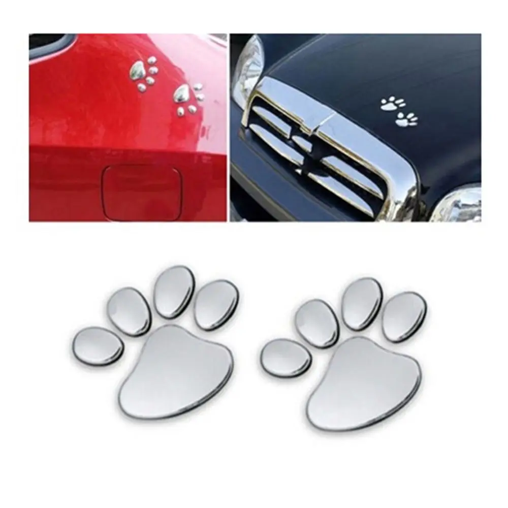 Brand Sticker Cute Window Decal Car Body Dog Pattern Bumper Foot Animal Paw