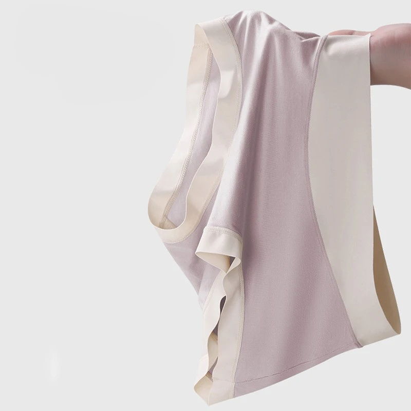 Modal panties mid-waist non-marking women's panties cotton comfortable plus size teenage girls belly triangle pants briefs