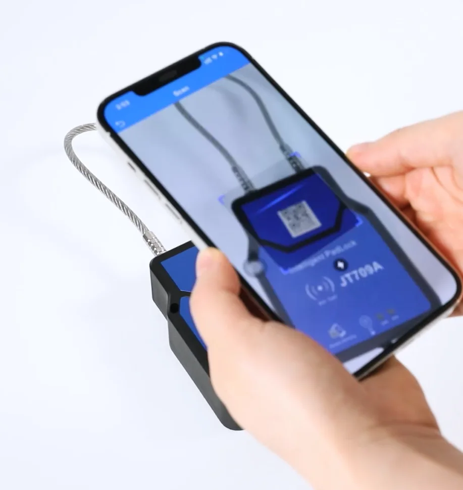 Intelligent E-Lock for Containers - GPS Padlock Truck GPS Tracker Cargo Asset Tracking Logistics Security Lock