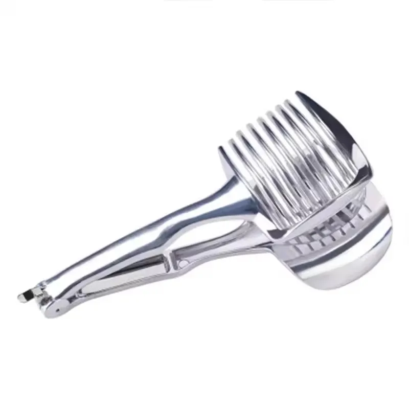 

Stainless Steel Kitchen Handheld Orange Lemon Slicer Tomato Cutting Clip Fruit Slicer Onion Slicer KitchenItem Cutter Accessorie