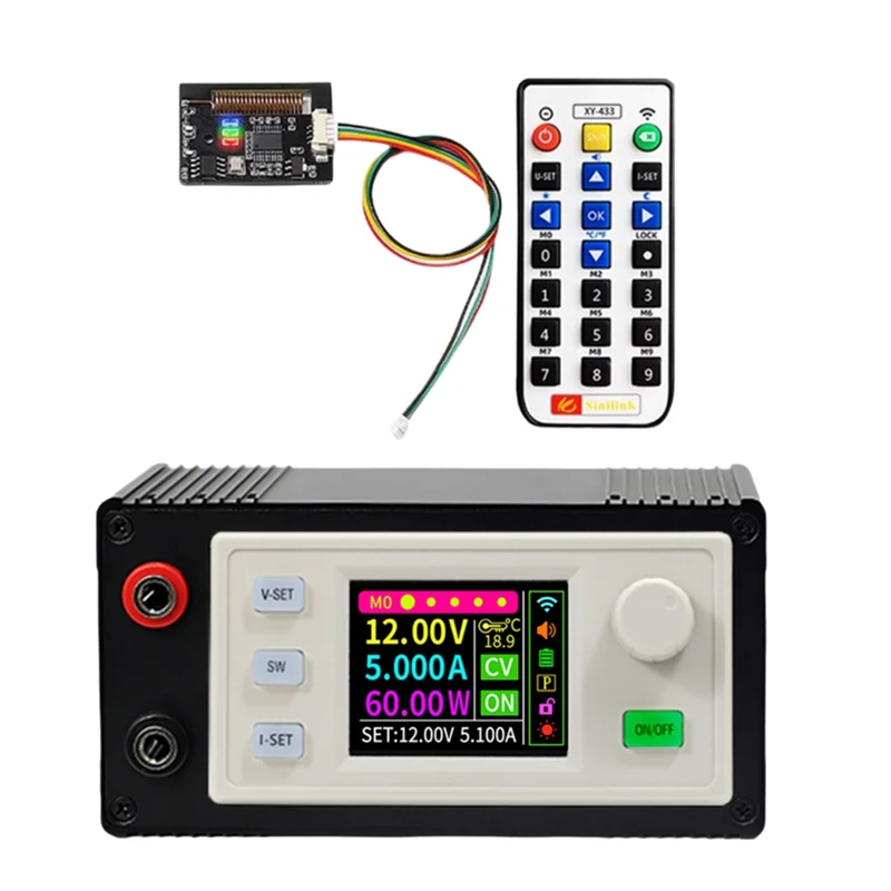 AA60-SK60S DC Regulated Power Supply+433M Kit DC Buck Converter Adjustable Regulated Power Supply 5A60W Solar Charging Module