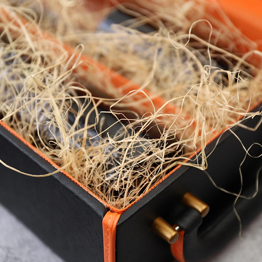 

30G Natural Lafite Grass Silk Shred Filler For Gift Box Decoration Candy Packaging Wedding Birthday Christmas Jewelry Wine Wrap