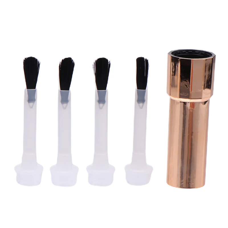 25 ชิ้น/กล่องทิ้งเล็บแปรงเล็บขวดเปลี่ยนแปรงเล็บแปรง Liquid Applicators เล็บเครื่องมือ