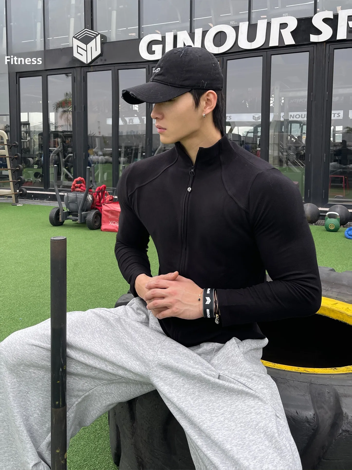 

Мужская спортивная кофта MASONSOUL на молнии с флисовой подкладкой, с длинным рукавом, повседневная, приталенная, термо, для фитнеса, уличный стиль