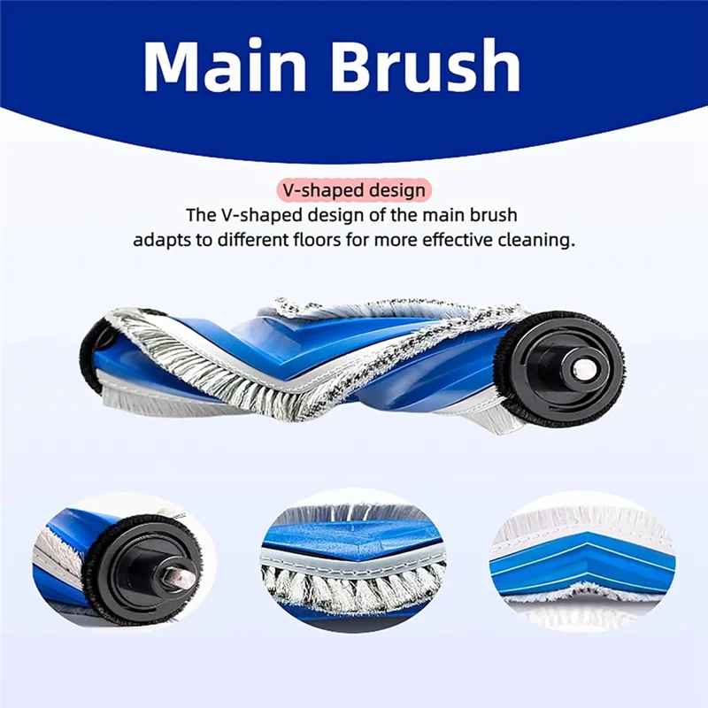 ABZA-For Ecovacs Deebot X5/X5 Pro Omni Robot Vacuum Cleaner,Replacement Parts Accessory Set