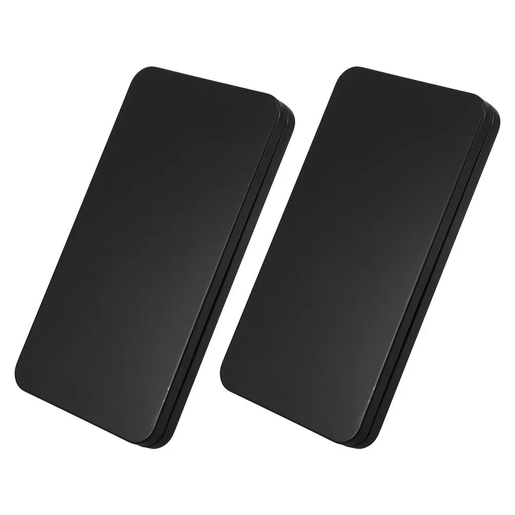 2pcs Rectangular Box Metal Money Organizer Safe Box For Money For Cash Coins Jewelry Checks Receipts Bills Storage Solution