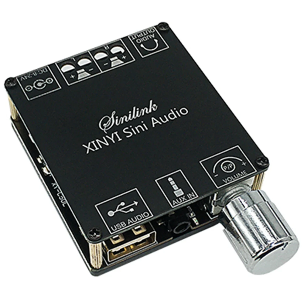 Placa amplificadora de potencia Digital XY-C50L, módulo de amplificador de Audio estéreo con Bluetooth 5,0, AUX, altavoz de 2x50W, música para el hogar