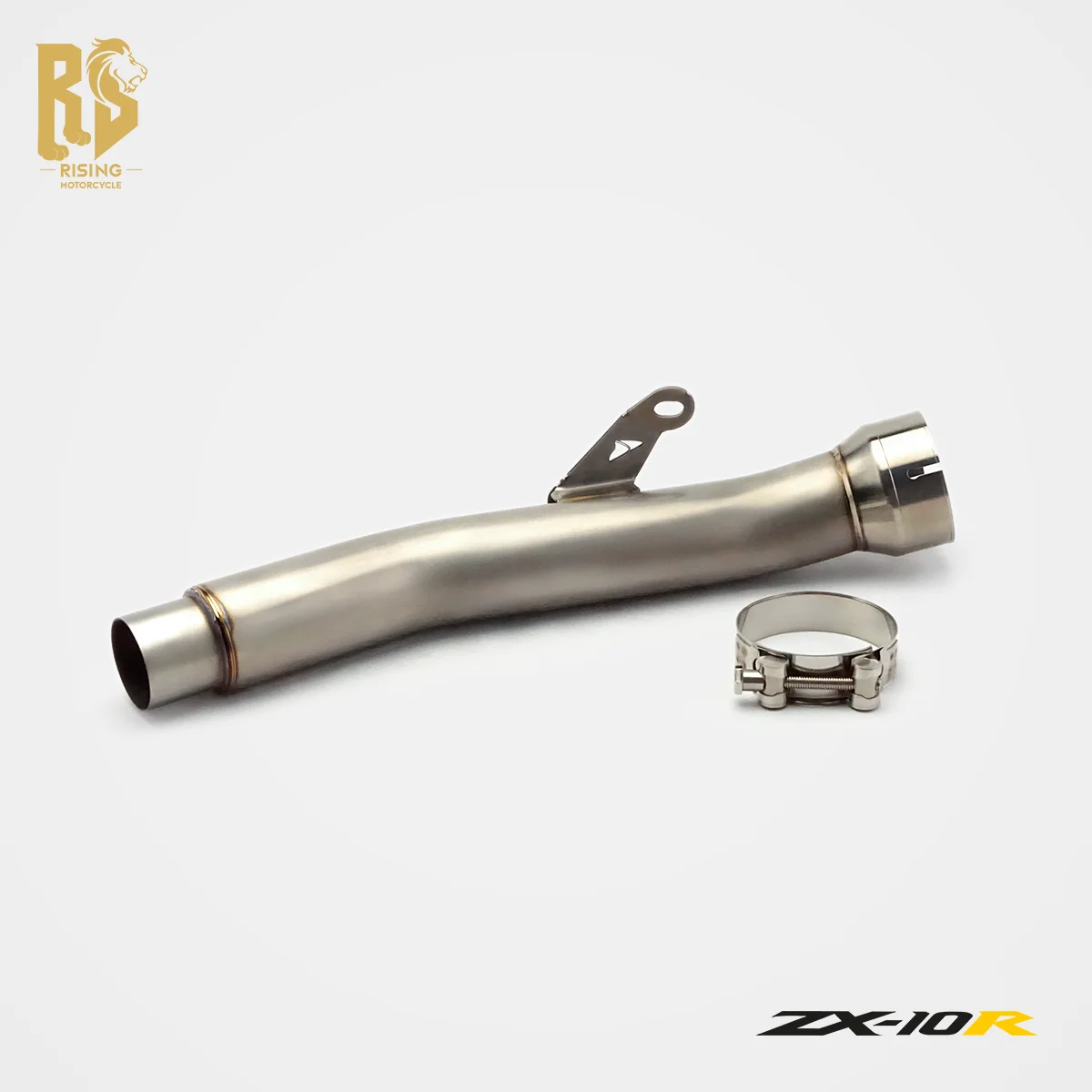 

Титановая соединительная труба RS для Kawasaki Ninja ZX10RR ZX-10R ZX10R 2021-2026, средняя выхлопная труба, высокая производительность, прямая посадка, оригинал