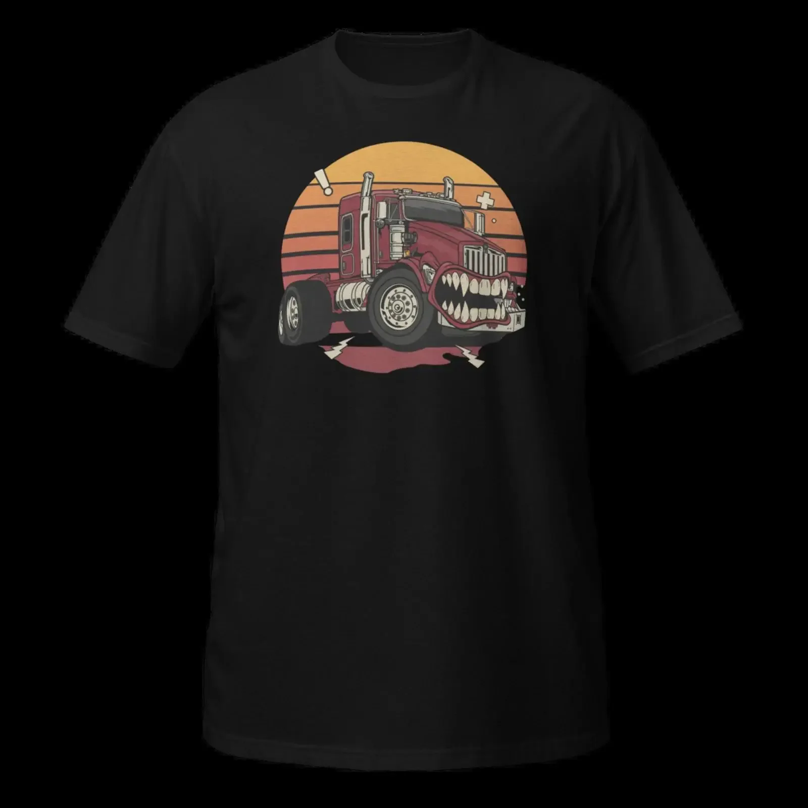 Monster Truck T Shirt Fahrer Speed Racing Fun Auto Cartoon Derby Kinder vintage Washed streetwear Stretched Unisex Soft