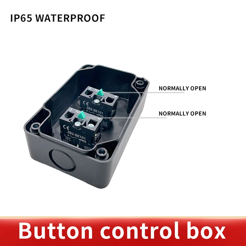 Push Button Switch Control Box Waterproof Button Indicator Light Plastic Case Emergency Stop Reset Point Electric Box