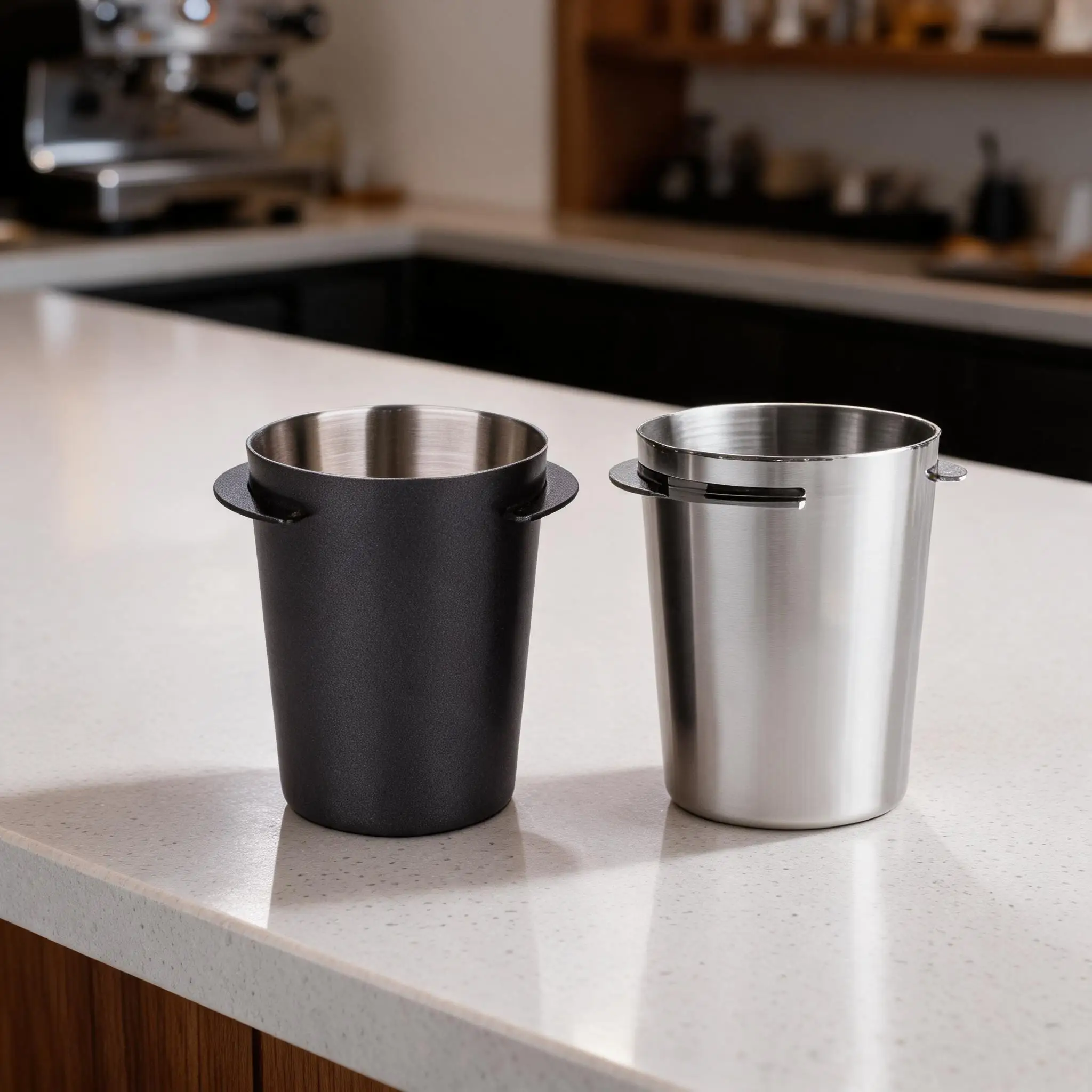 58mm Coffee Dosing Cup Stainless Steel Sniffing Cup For Espresso Portafilter Grounds Weighing Tool Kitchen Tool