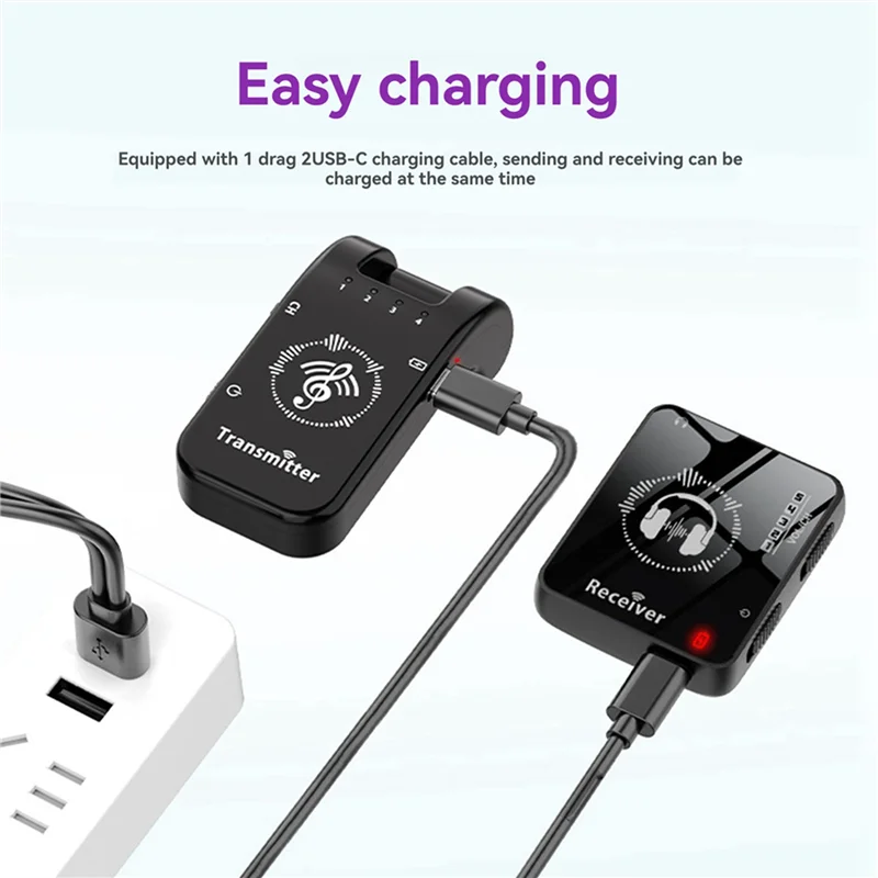 FORW-2X Wireless Ear Monitor Transmission System Wireless Ear Monitor Transmission System Transmitter Plus Receiver